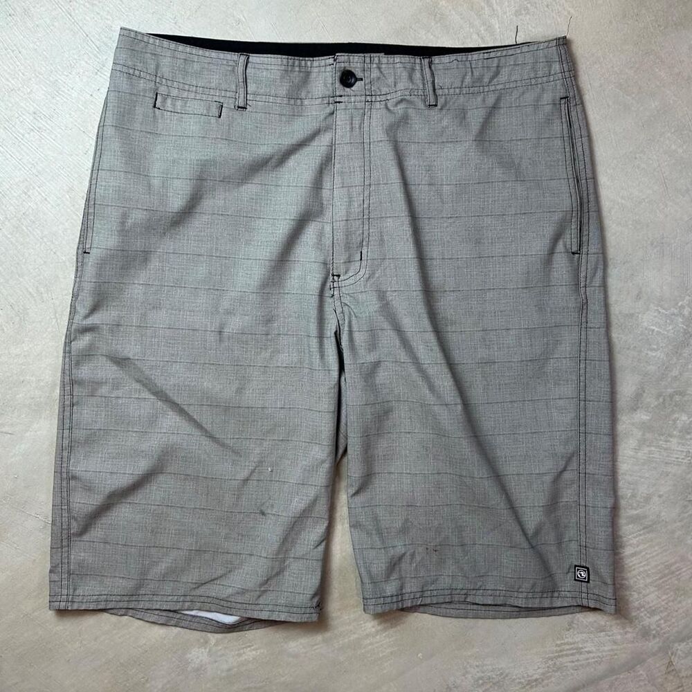 Quiksilver Men's Grey and Brown Swim-briefs-shorts